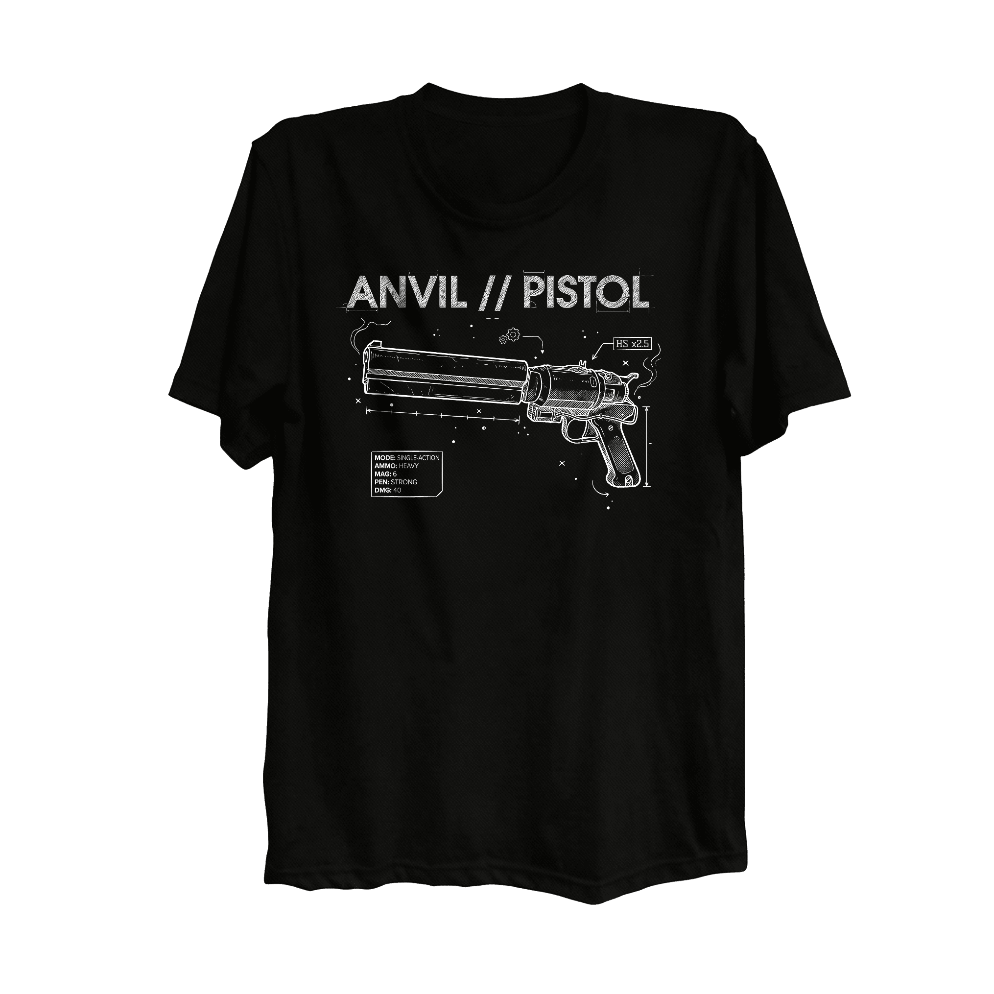 T-shirt Anvil Blueprint design from Raiders Market
