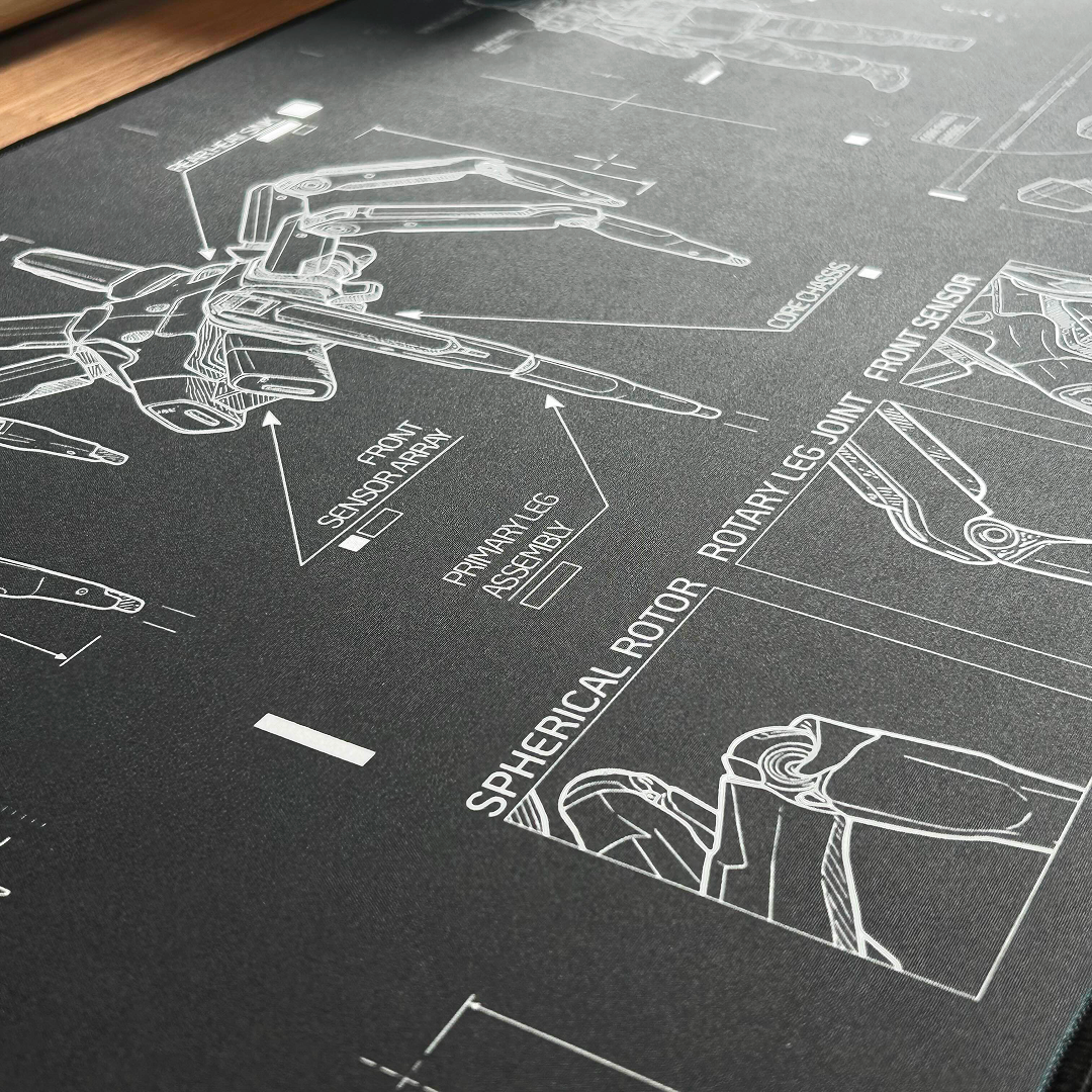 Mousepad BLUEPRINT Desk Mat: Operation ARC design from Raiders Market