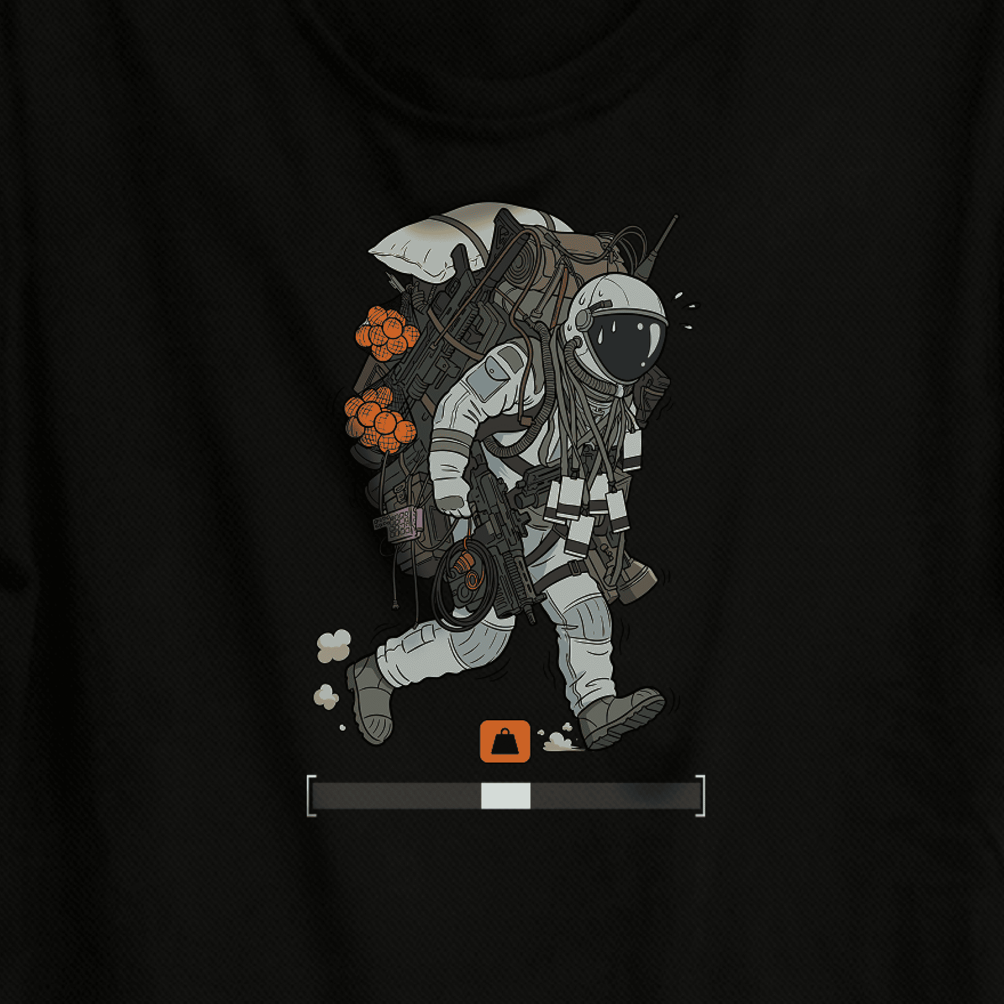"Overloaded" t-shirt design from Raiders Market